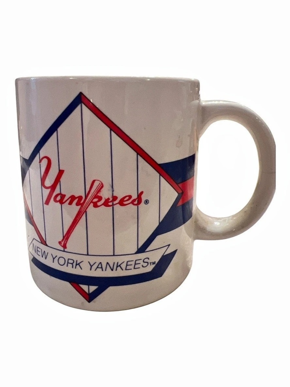 Russ New York Yankees MLB Mug in White & Blue